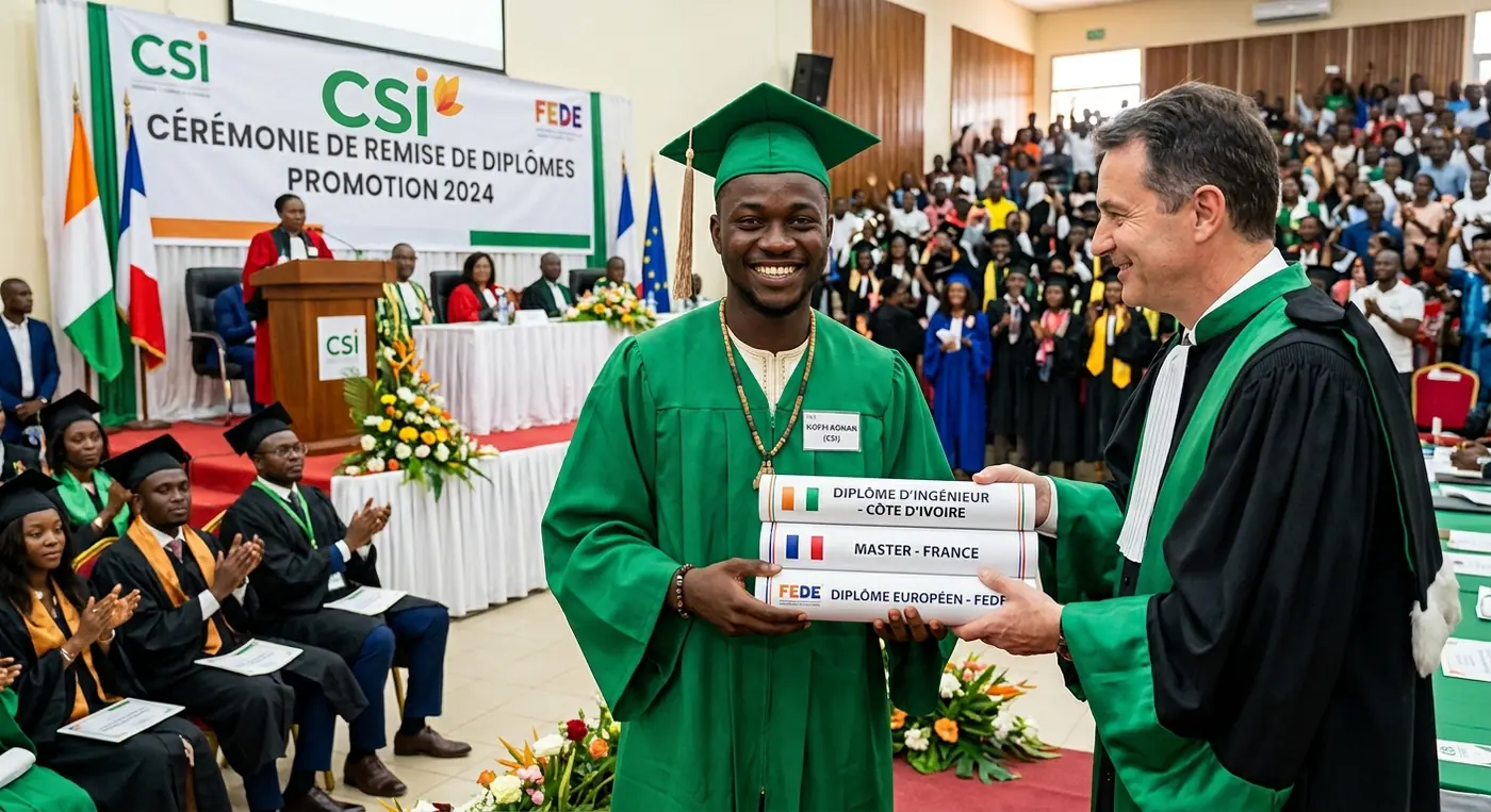 Cérémonie de remise des diplômes du Groupe CSI